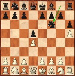diagramma animato che mostra le possibili risposte del nero dopo 3.d4.