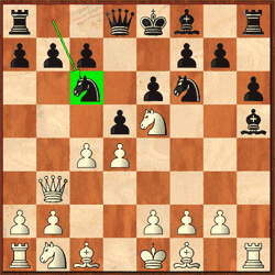 Diagramma animato che mostra le due mosse successive dopo 6...e6.